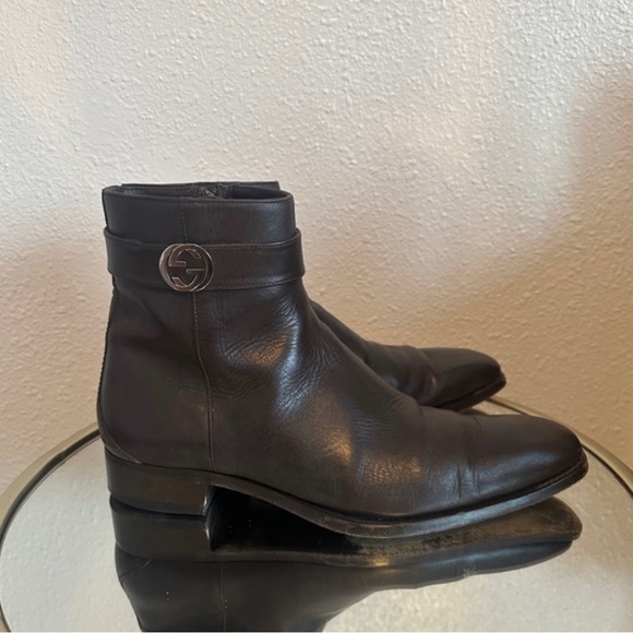 Gucci Gg Interlocking Zip Ankle Boots RETAIL 1,995 - Picture 7 of 8